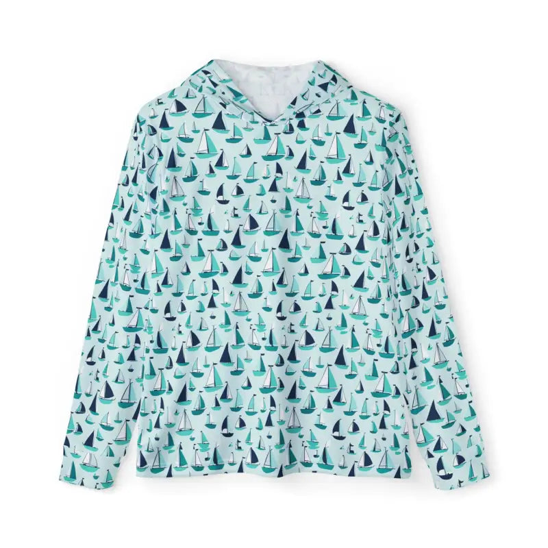 Ocean State Styles HarborLane Hoodie Sailboat Pattern Mens