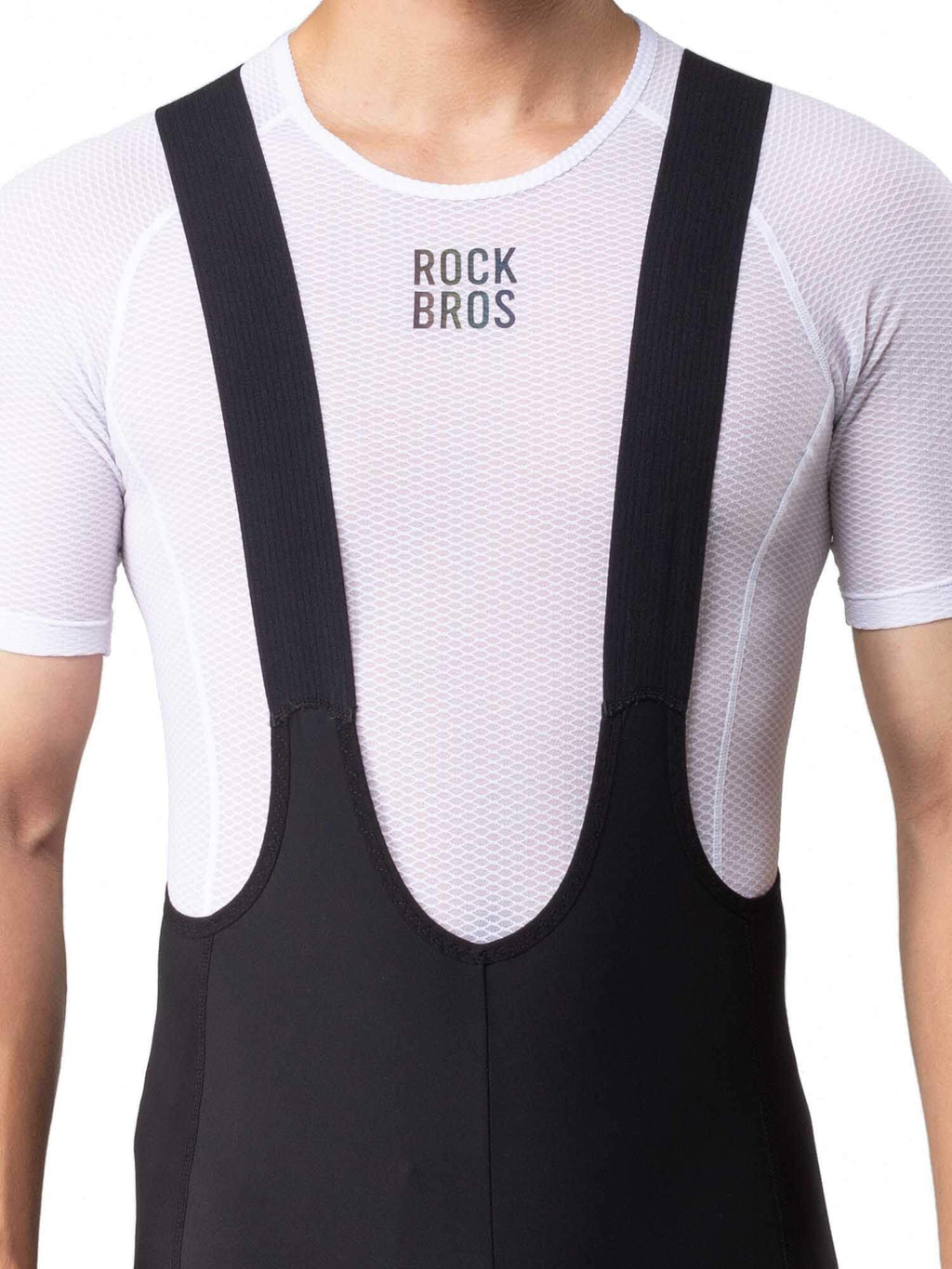 Men's White Short-Sleeve Cycling Base Layer