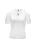 Men's White Short-Sleeve Cycling Base Layer