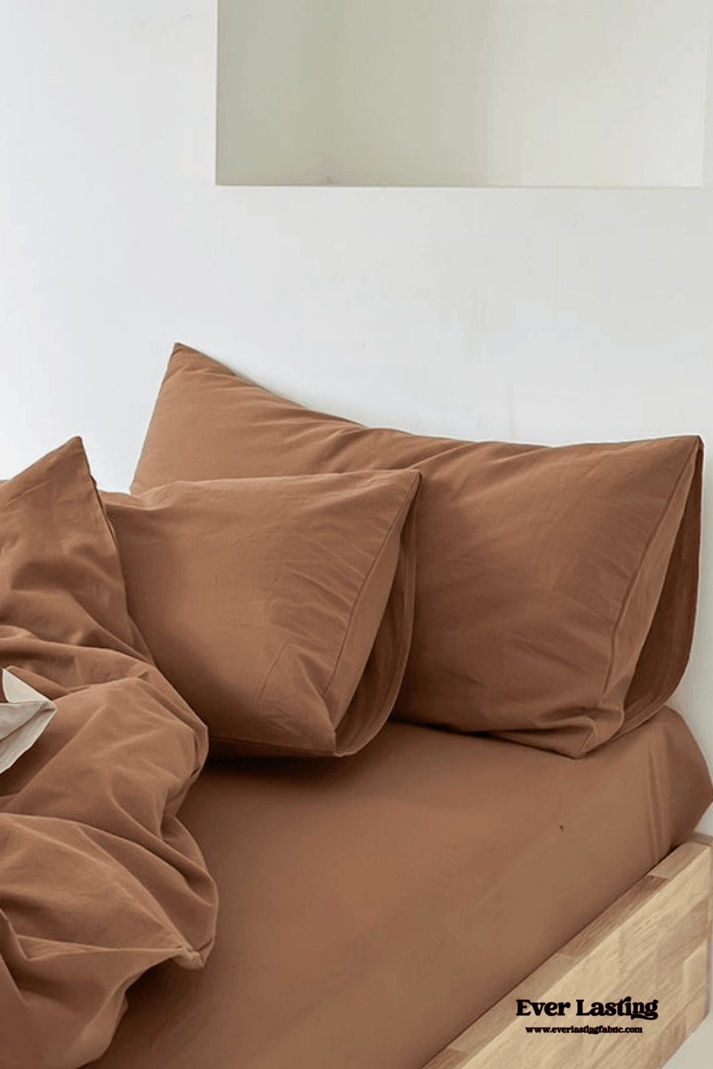 Modern Washed Cotton Bedding Set / Green