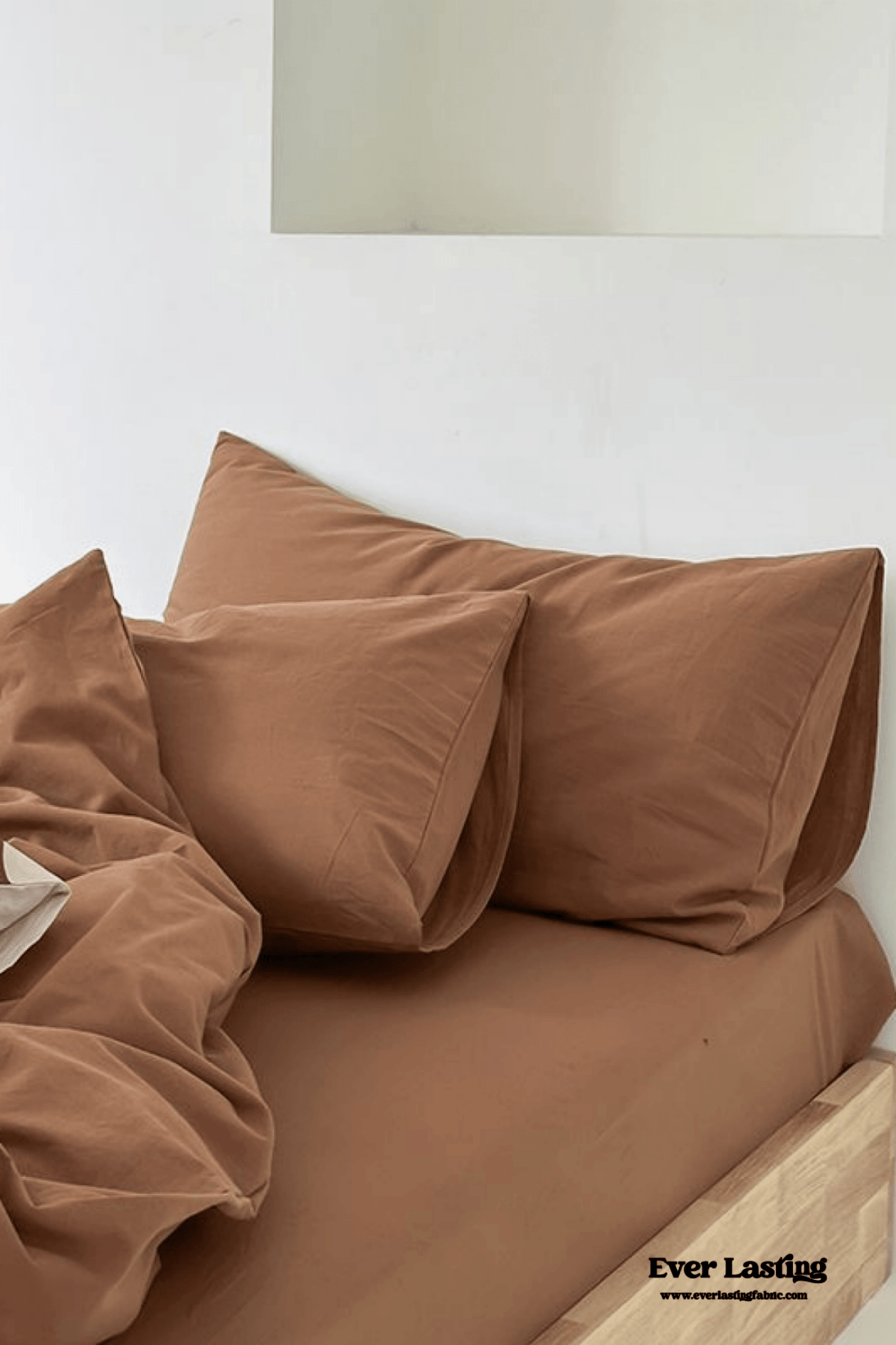 Modern Washed Cotton Bedding Set / Green