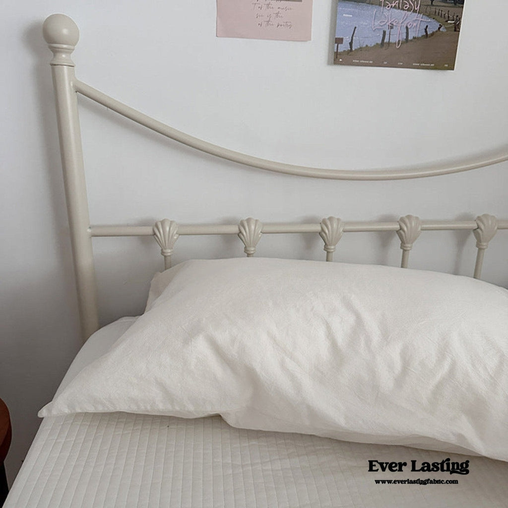 Muted Blush Cotton Pillowcase / Pink