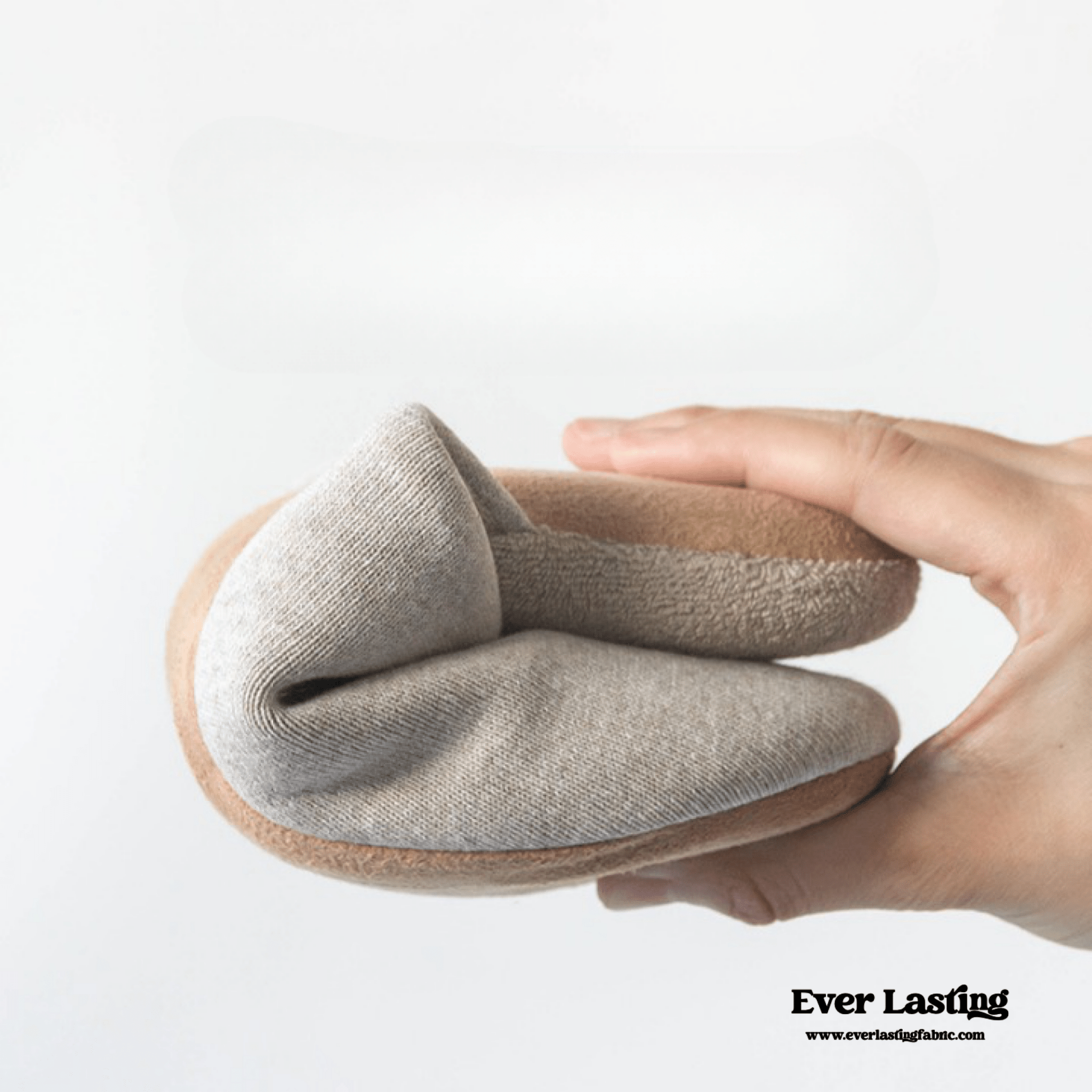 Open Toe Cotton House Slipper / Dark Gray