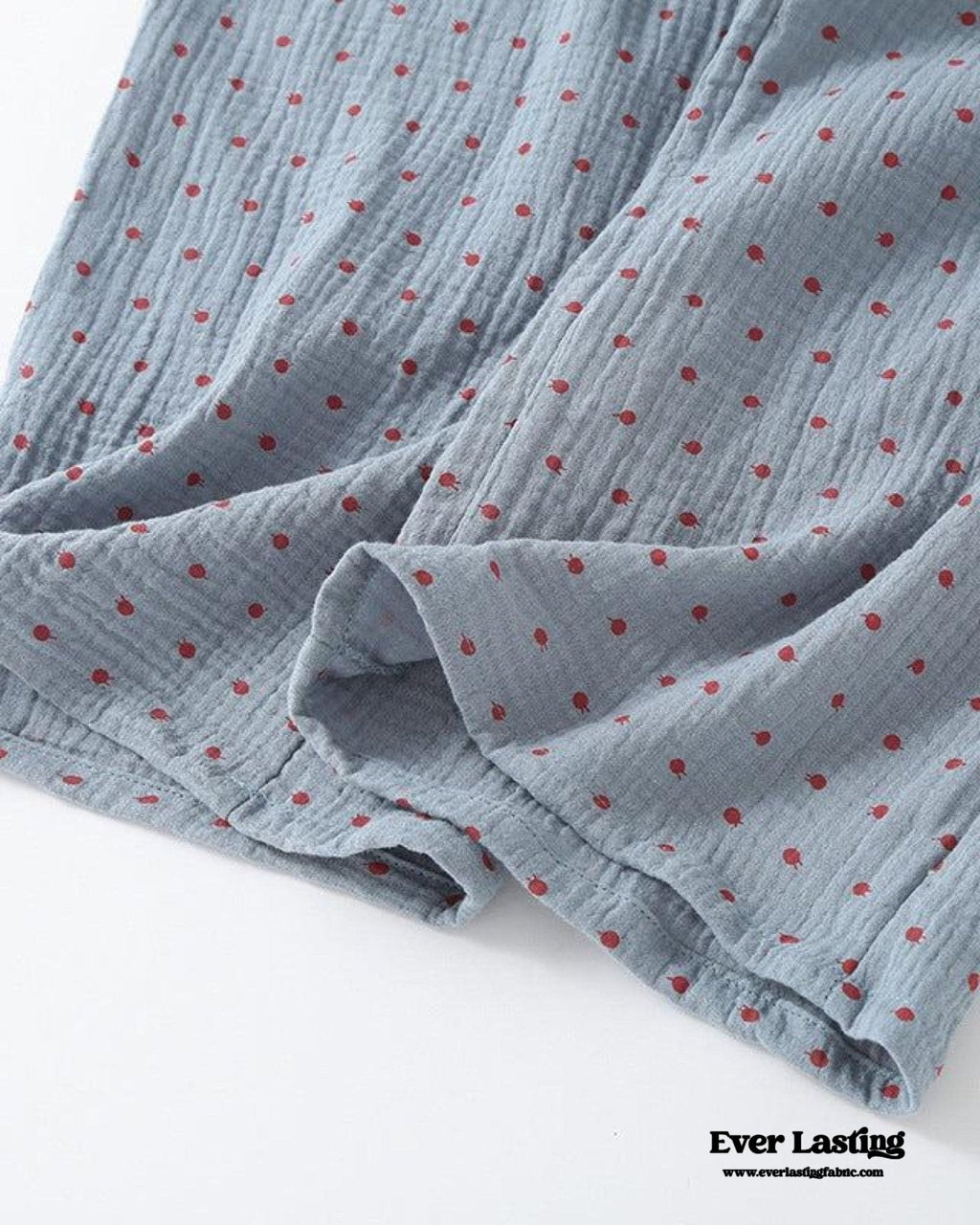 Polka Dot Cute Collared Pajama Set