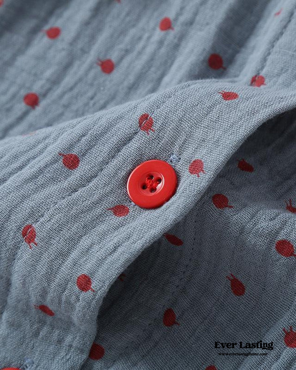 Polka Dot Cute Collared Pajama Set