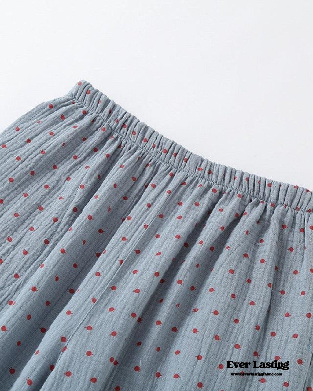 Polka Dot Cute Collared Pajama Set