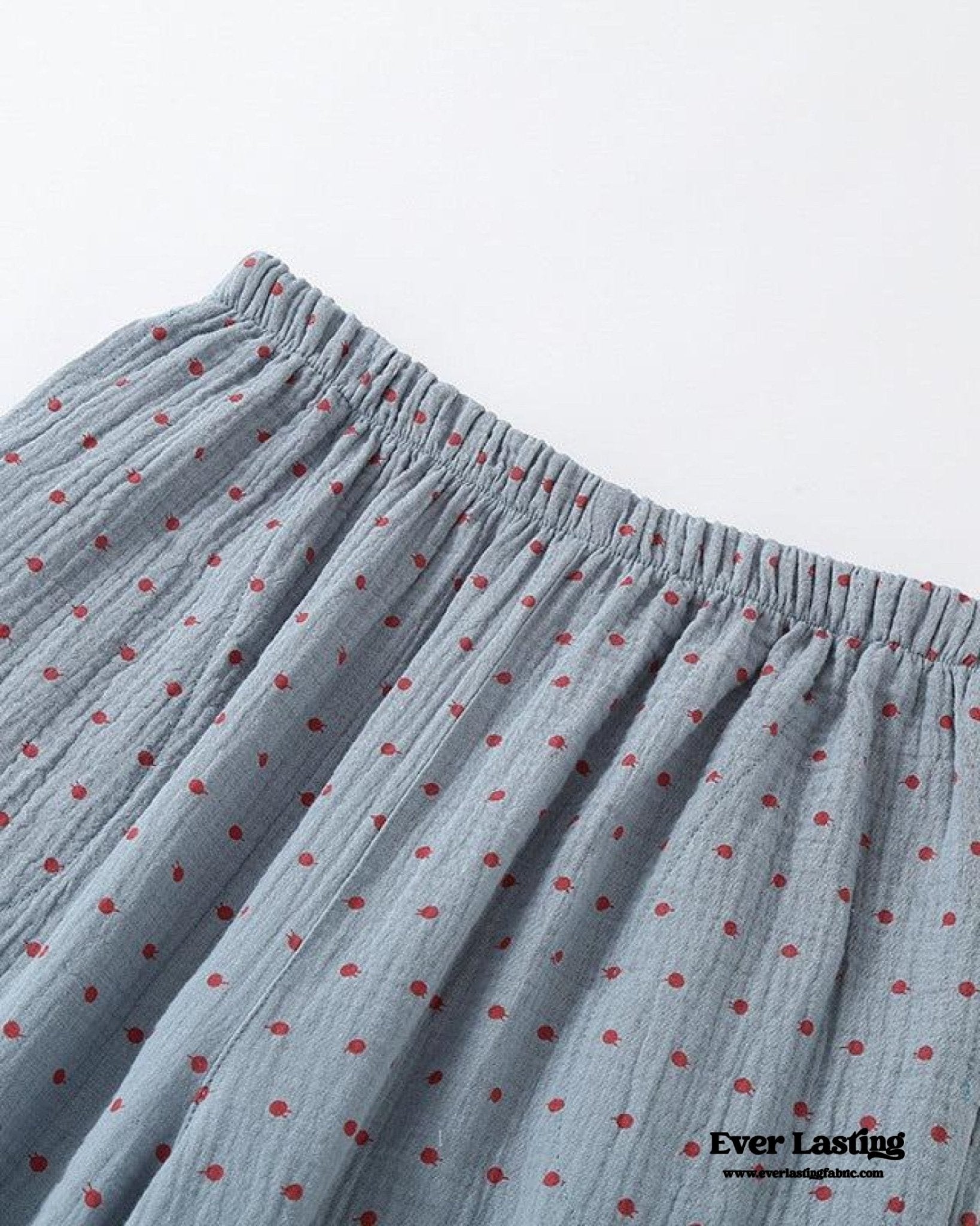 Polka Dot Cute Collared Pajama Set