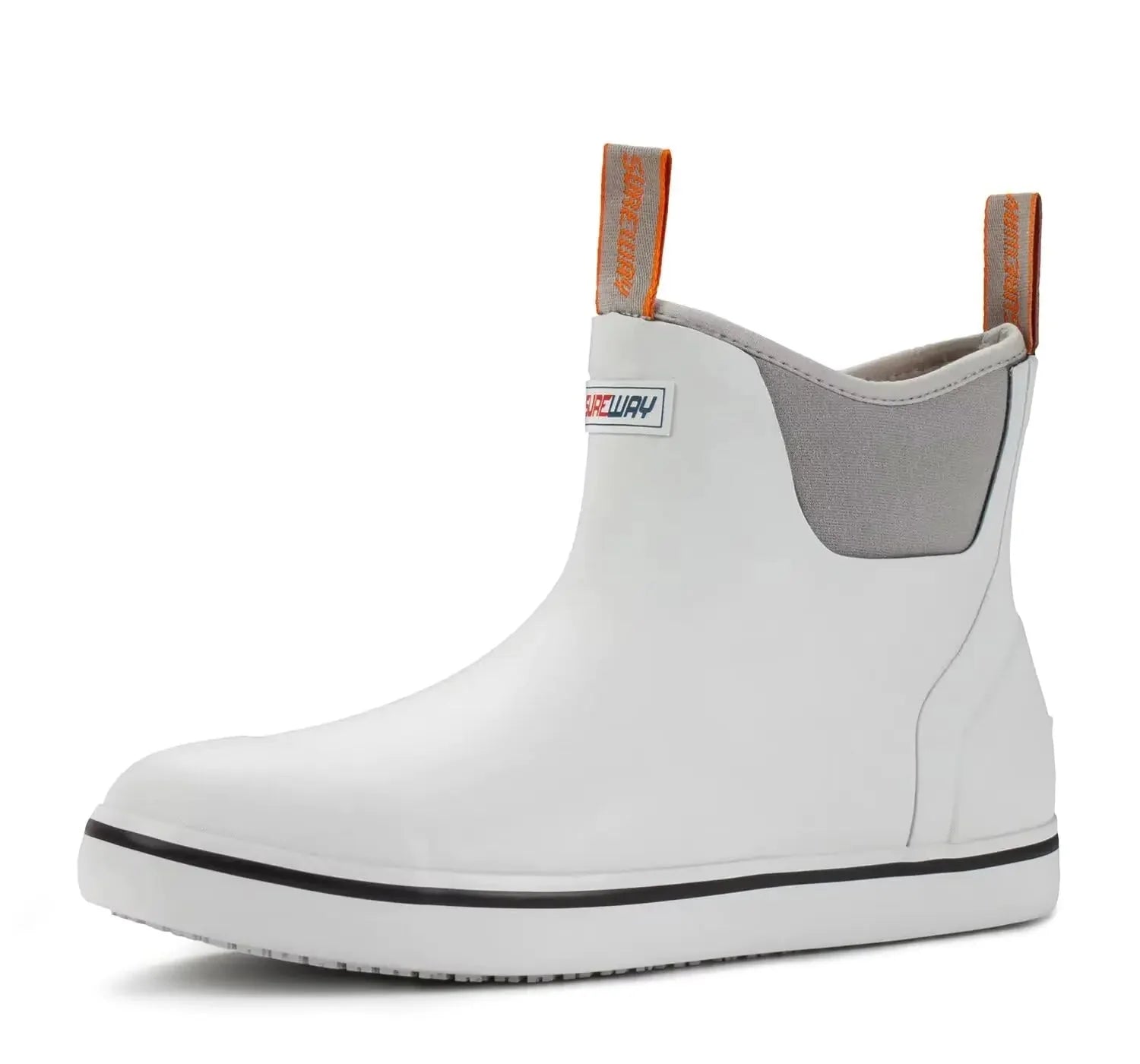 SUREWAY Mens Deck Boots Professional Non-Slip Fishing & Ankle Deck Boot Waterproof Rain Boots