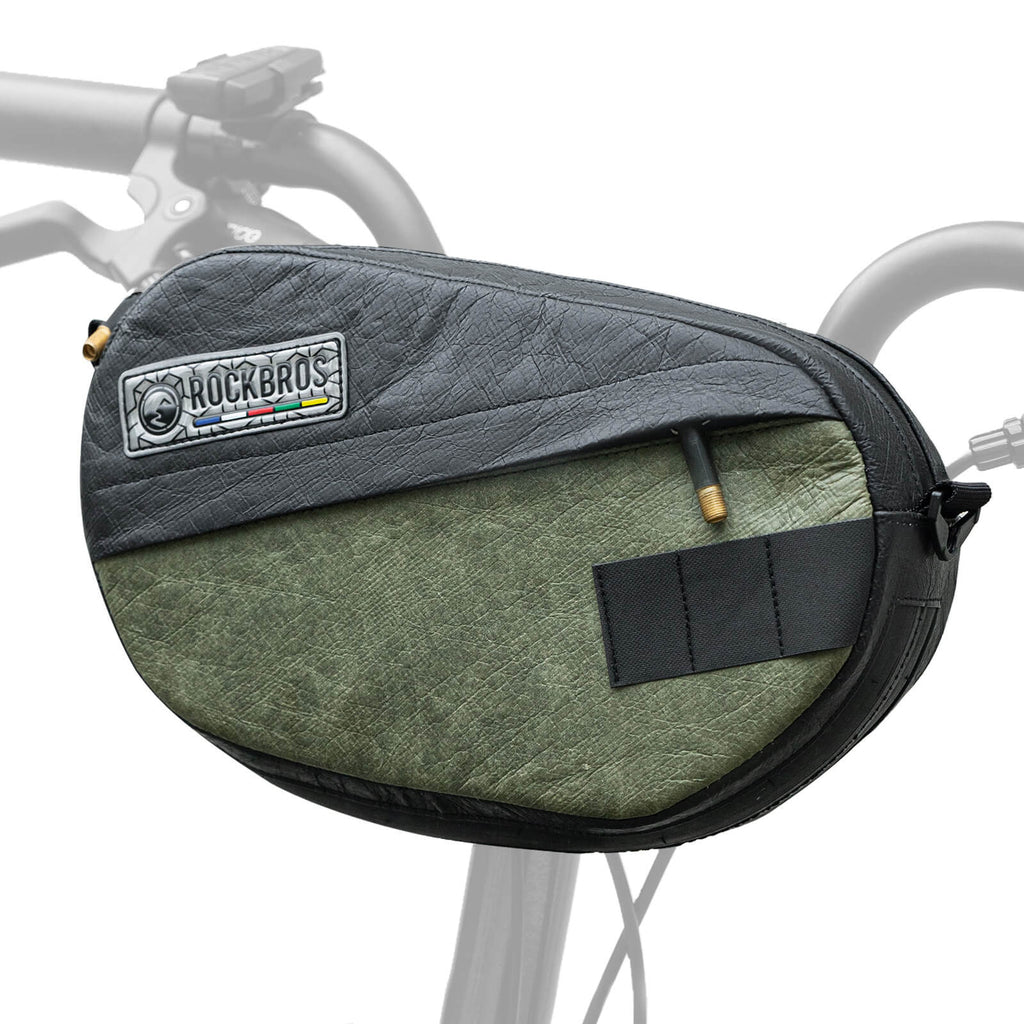 ROAD TO SKY Recycled Tire Bike Handlebar Bag - 2.5L
