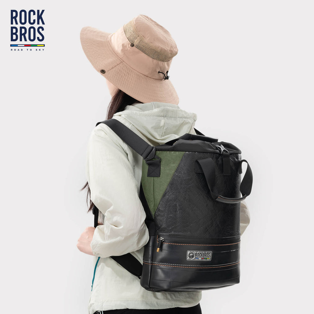 ROAD TO SKY Recycled Tire Bike Panniers - 12L