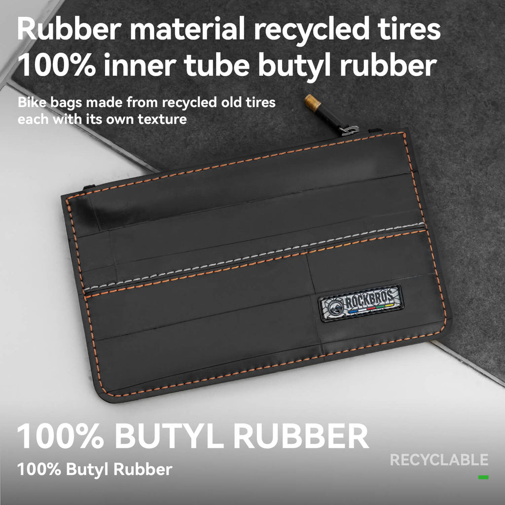 ROAD TO SKY Recycled Tire Bike Wallet - 0.7L