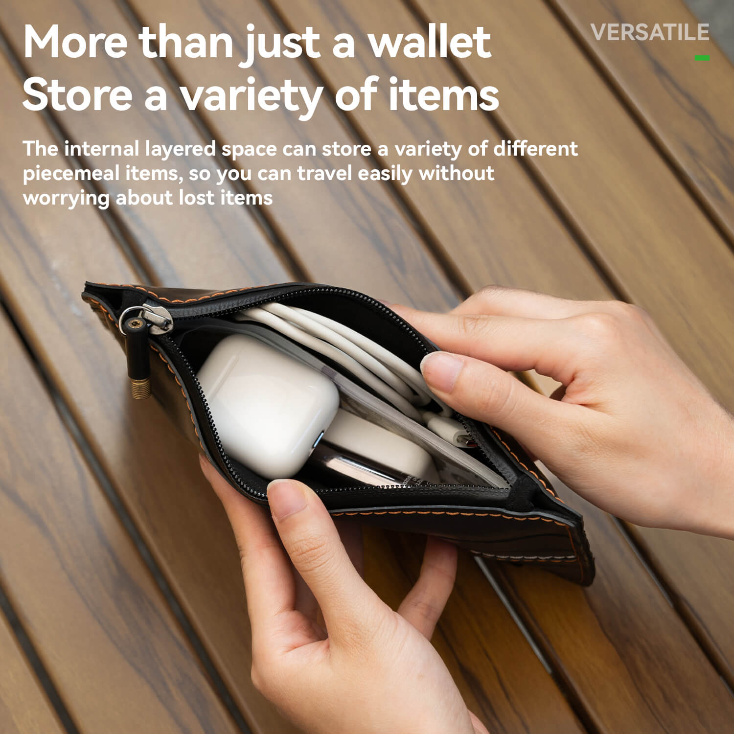 ROAD TO SKY Recycled Tire Bike Wallet - 0.7L