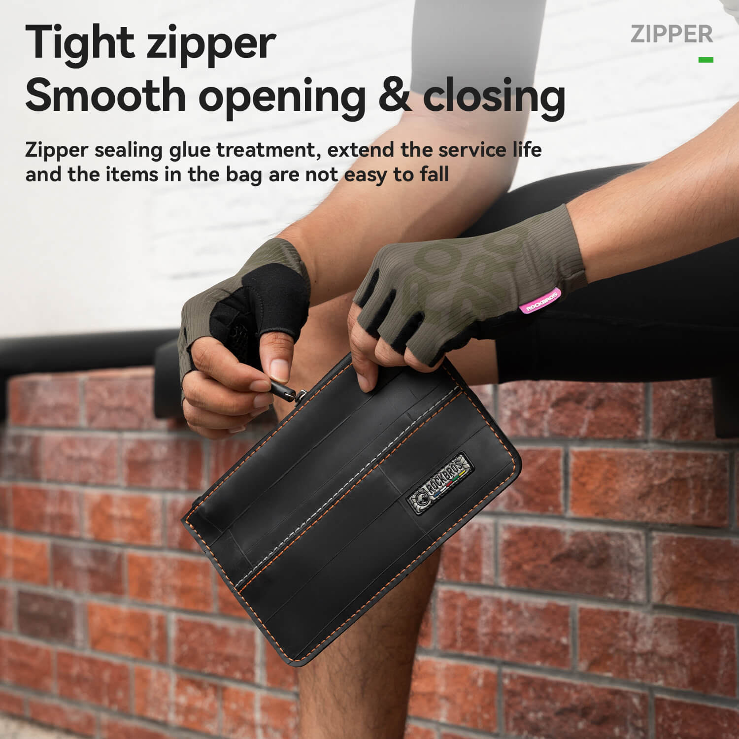 ROAD TO SKY Recycled Tire Bike Wallet - 0.7L