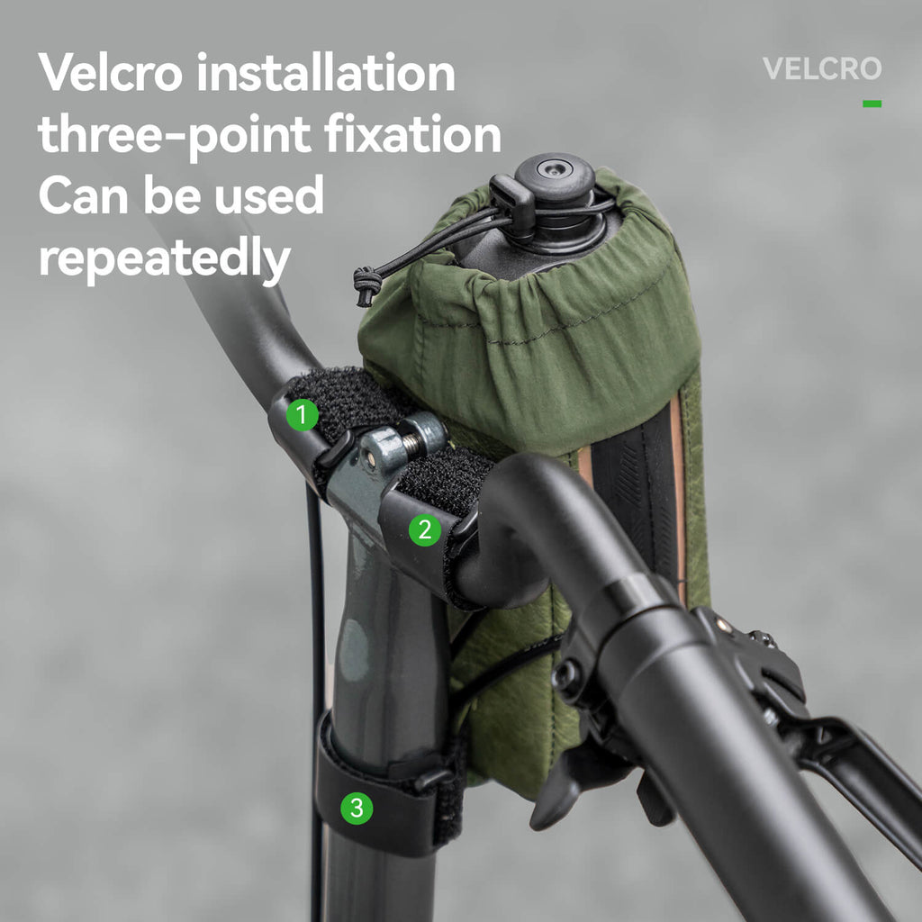 ROAD TO SKY Recycled Tire Bike Water Bottle Bag - 0.8L