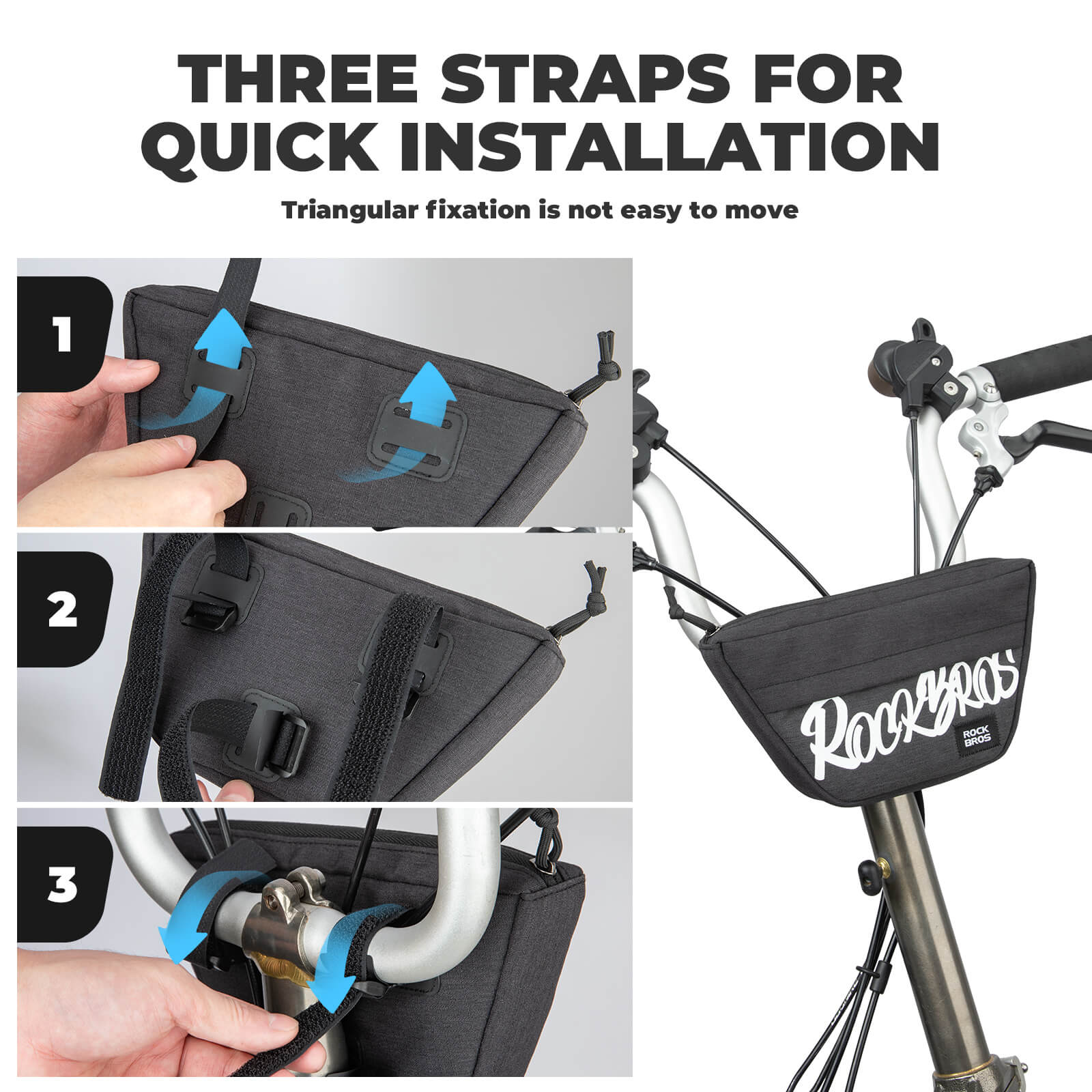 FlashRide Sketch Trapezoid Bike Handlebar Bag - 0.7L