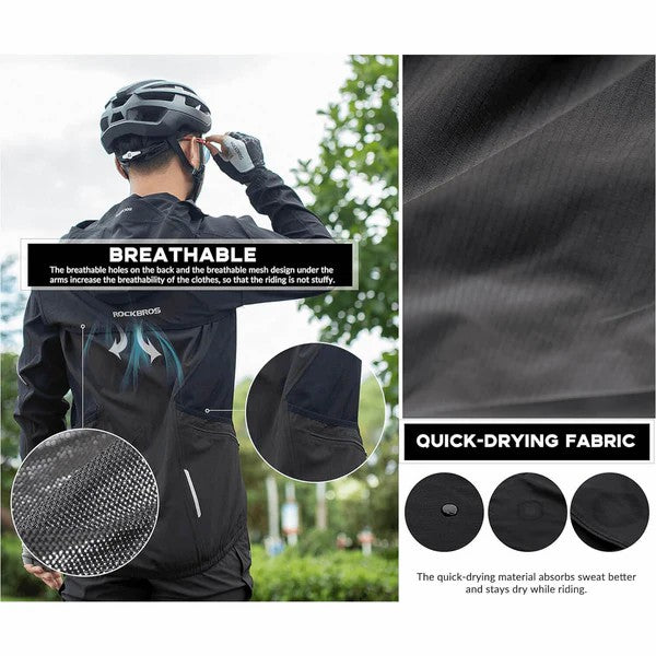Unisex 3-in-1 Detachable Cycling Jacket