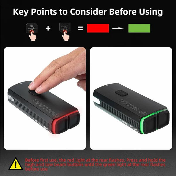 3000 Lumens Bicycle Headlight