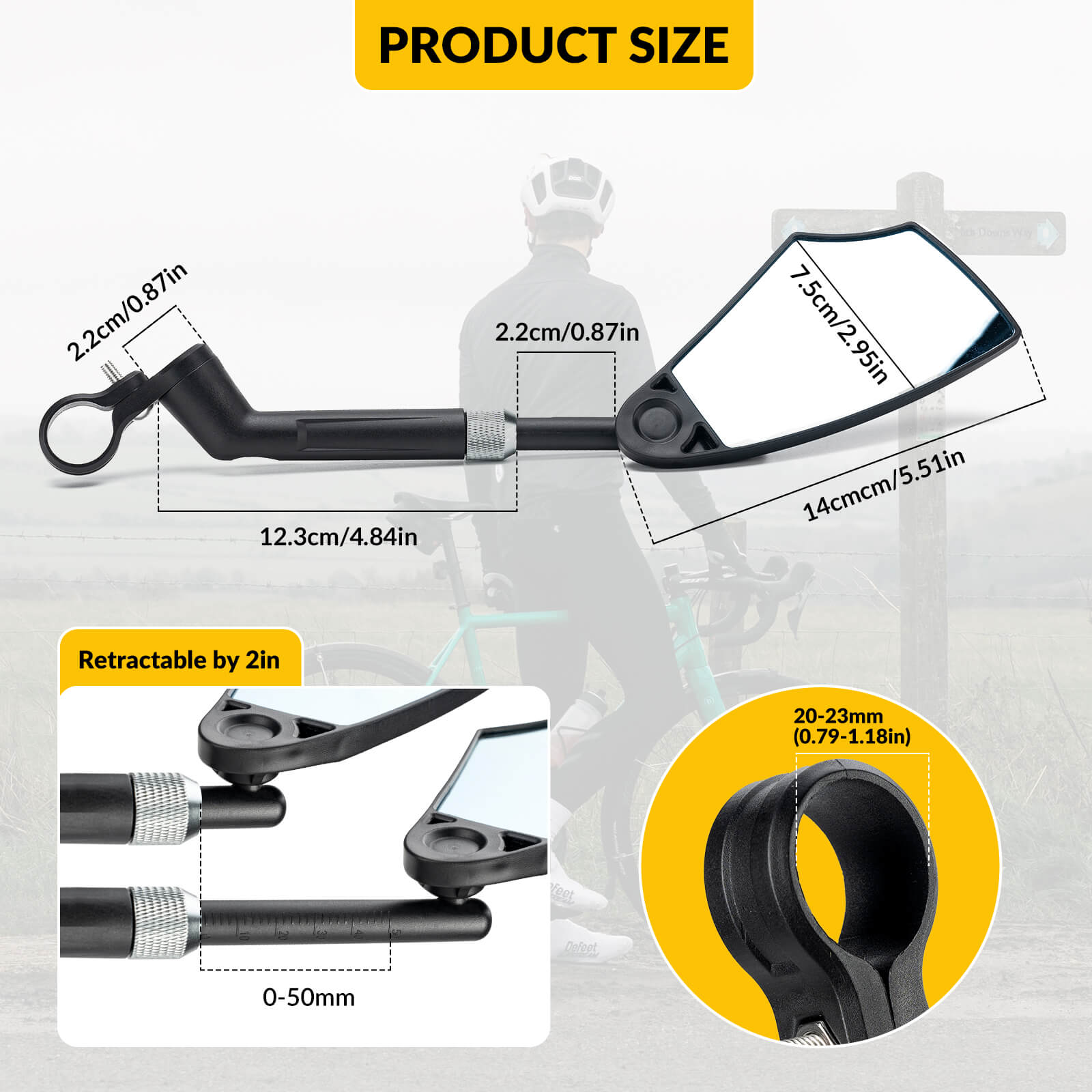 Anti-Glare Bike Mirror