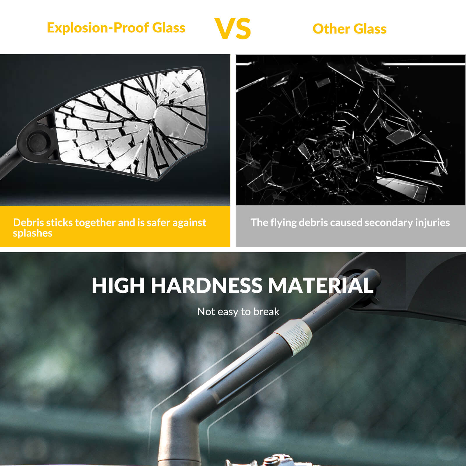 Anti-Glare Bike Mirror