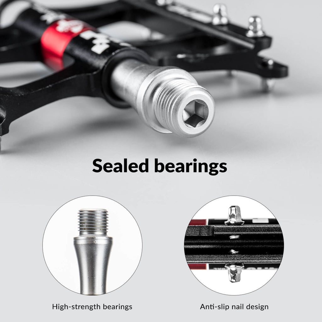 Aluminum Alloy 4 Bearings Mountain Bike Pedals