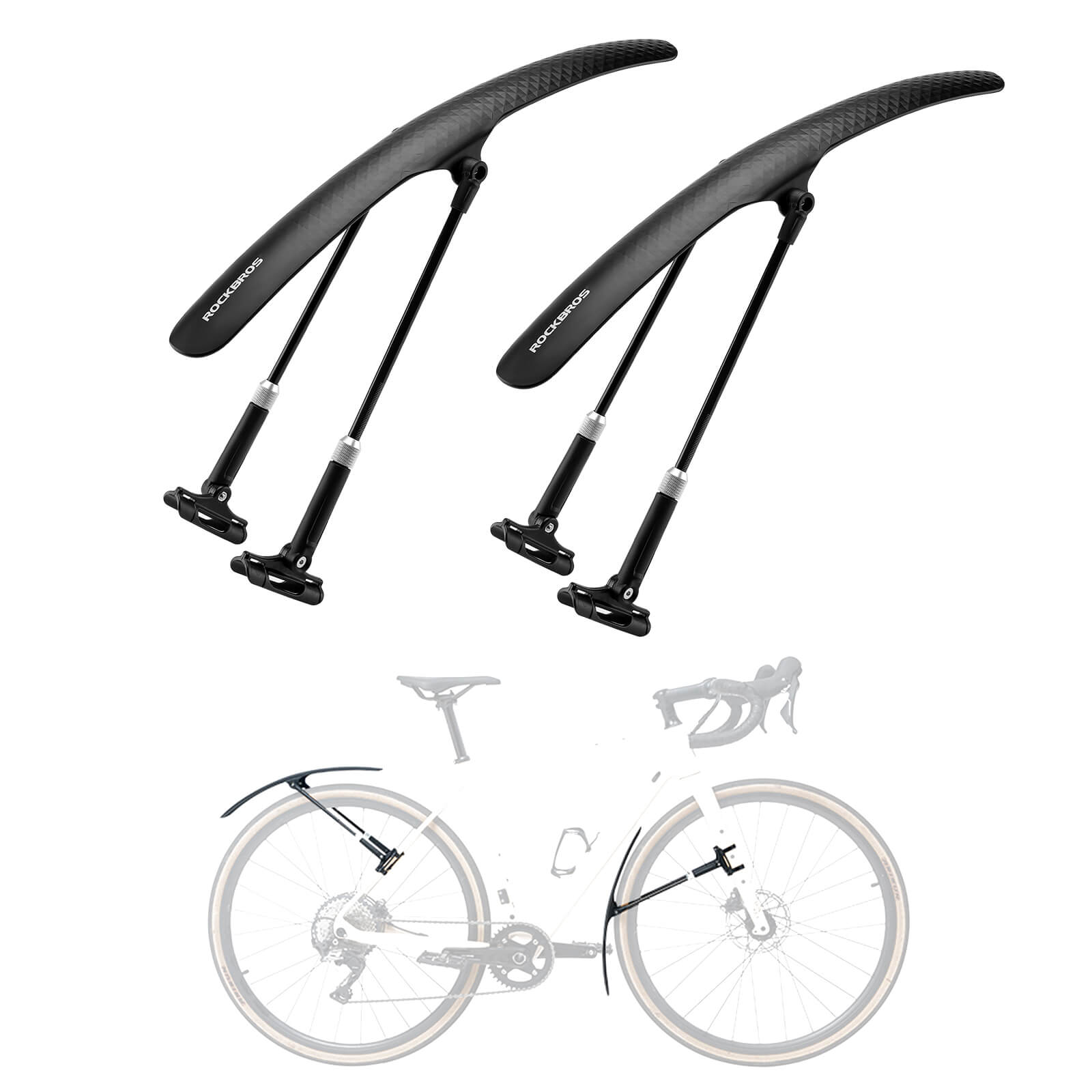 Bike Fenders for 700C Road Bikes – Quick-Release Mud Guards