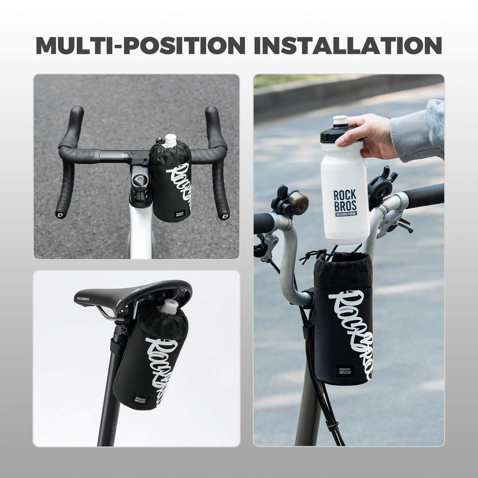 FlashRide Sketch Bike Handlebar Water Bottle Bag - 1L