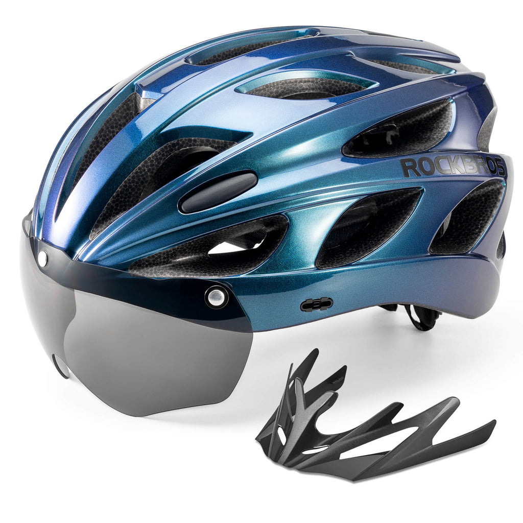 Pottier Bike Helmet with Visor and Goggles