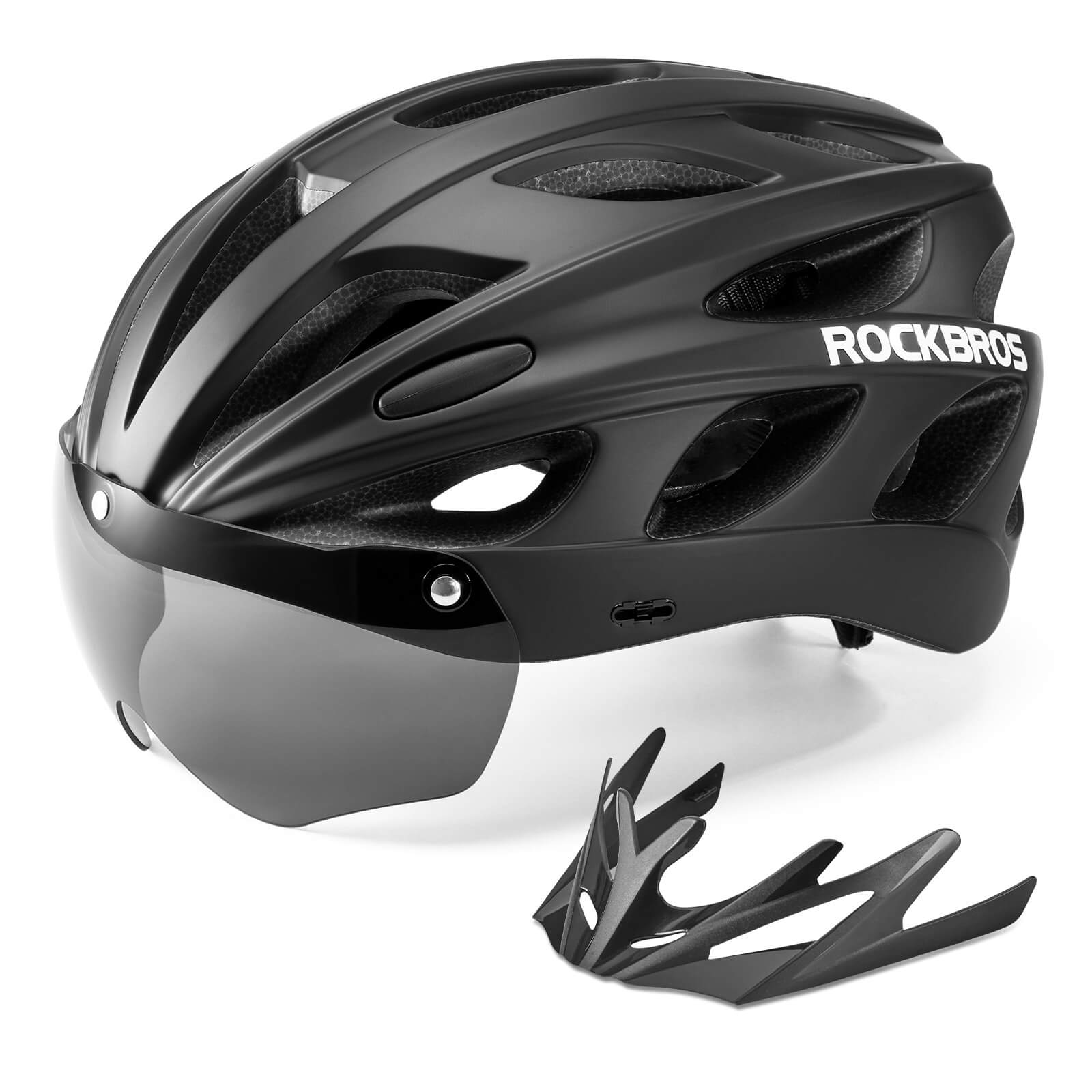 Pottier Bike Helmet with Visor and Goggles
