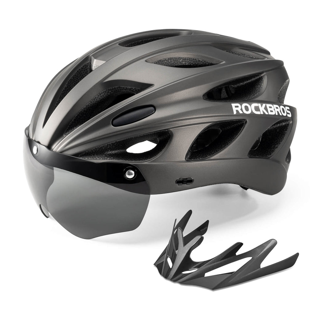 Pottier Bike Helmet with Visor and Goggles