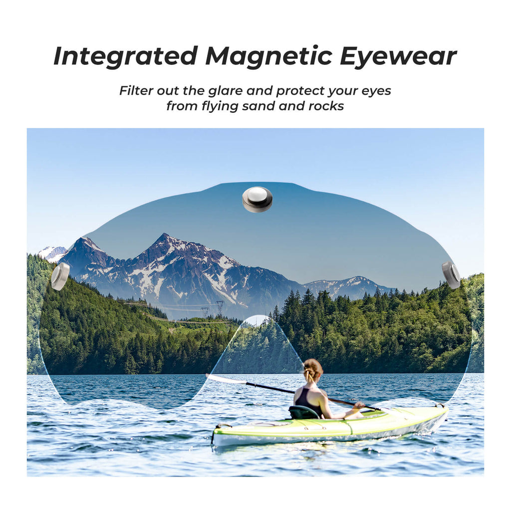 Pottier Bike Helmet with Visor and Goggles