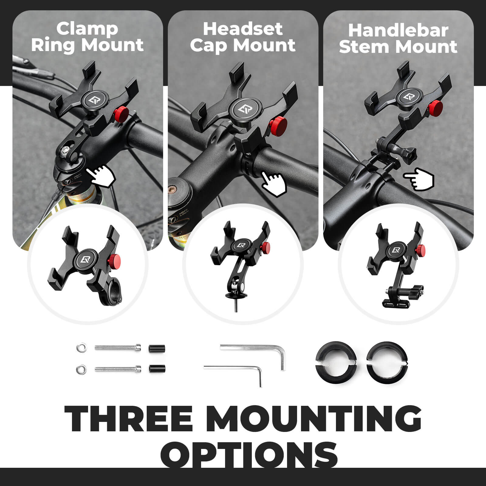 Aluminum Bike Phone Holder