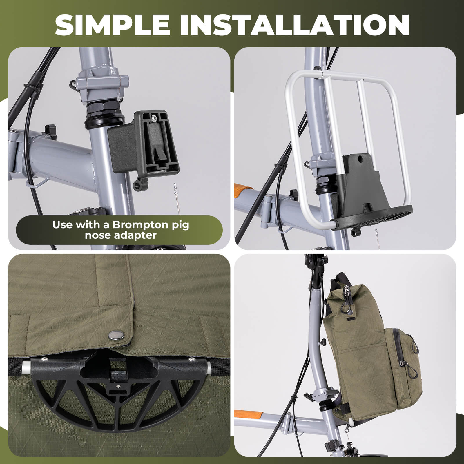 Brompton Folding Bike Handlebar Bag Backpack - 11.5L