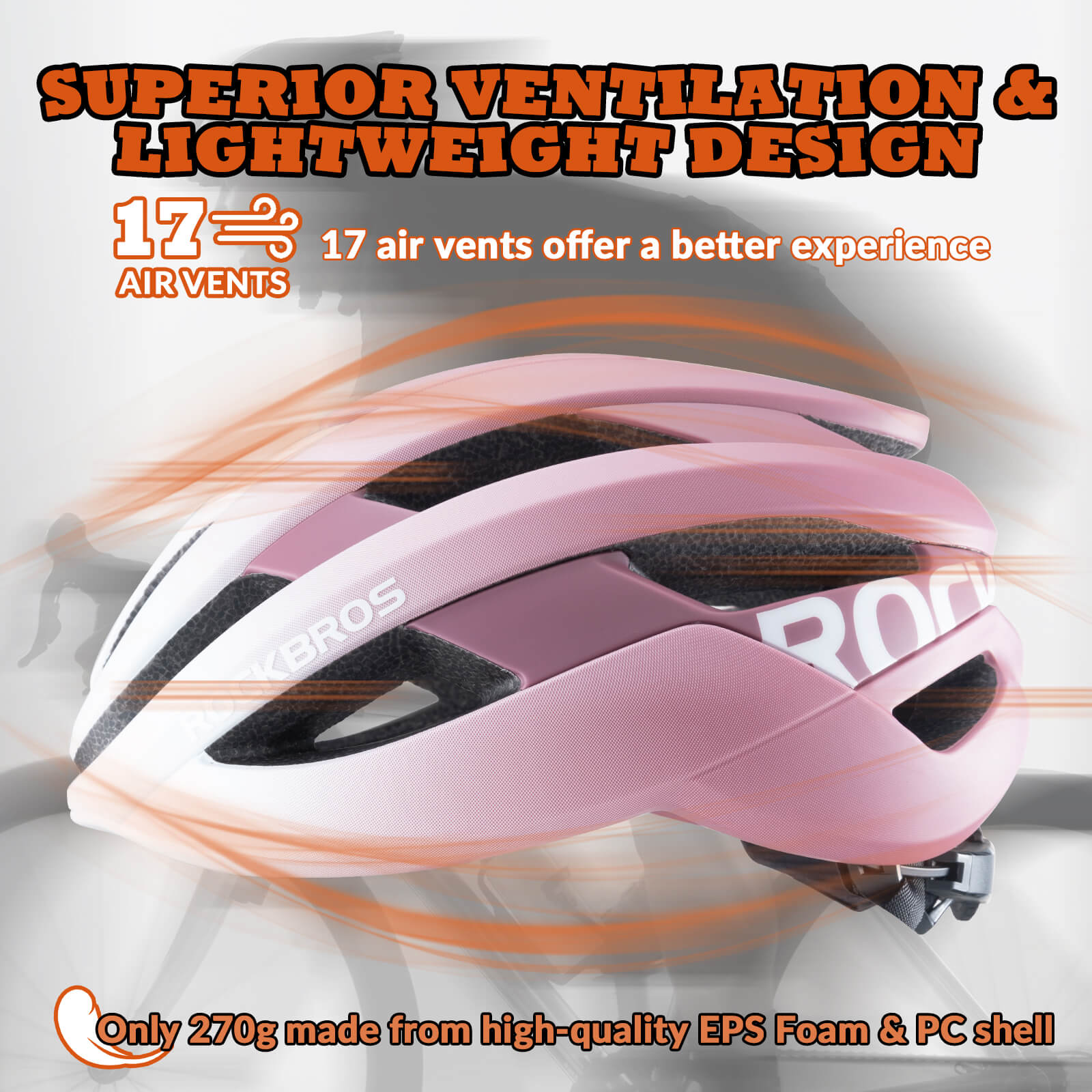 LK-12 Flowing Light Cycling Bike Helmet