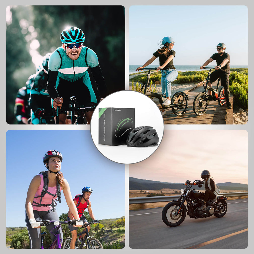 LK-12 Flowing Light Cycling Bike Helmet