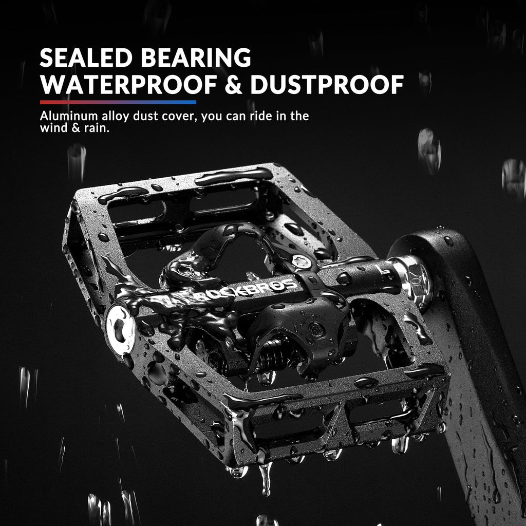 Dual-Use Clipless & Flat Bike Pedals