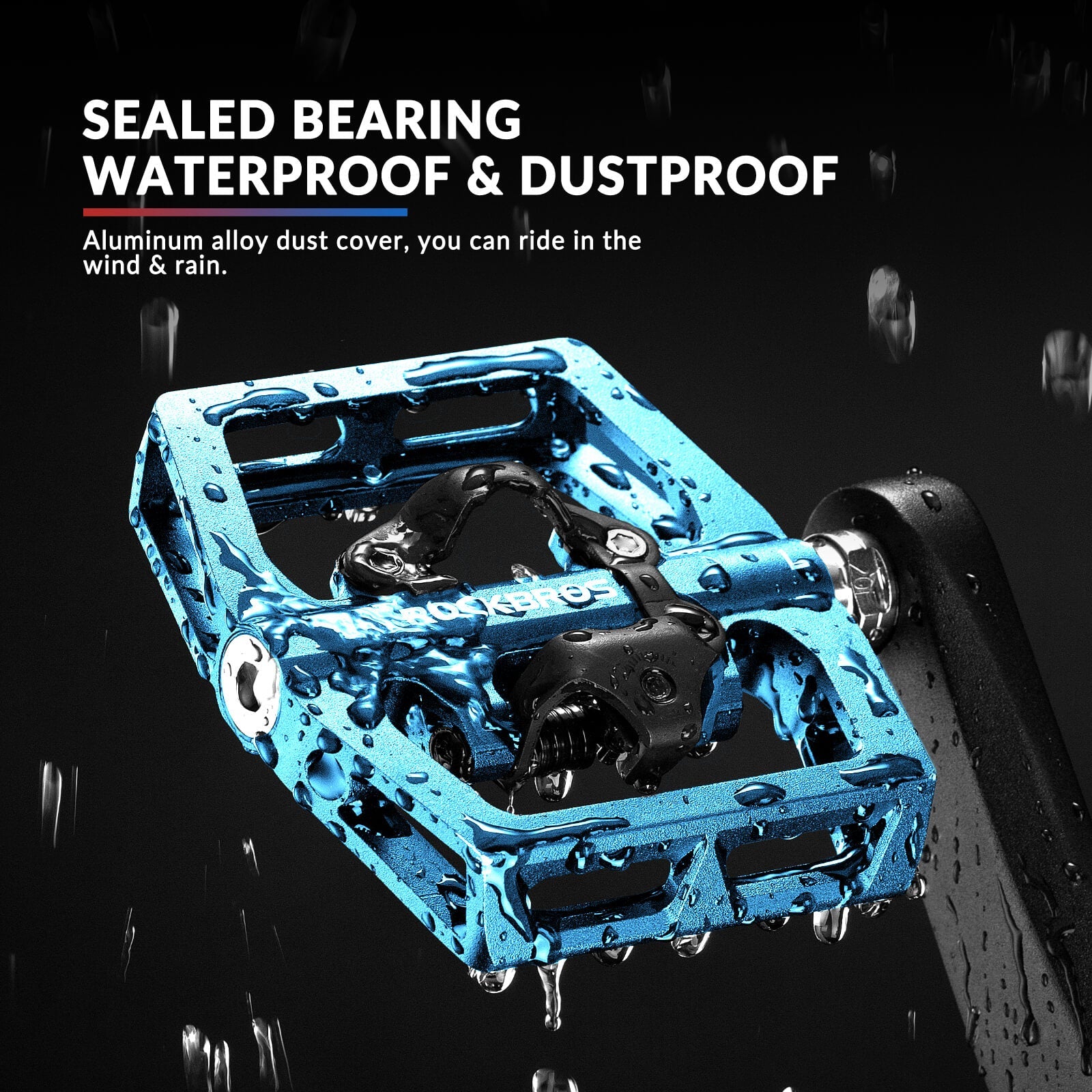 Dual-Use Clipless & Flat Bike Pedals