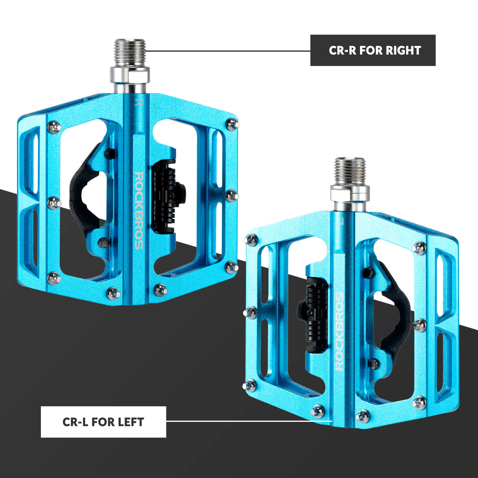 Dual-Use Clipless & Flat Bike Pedals