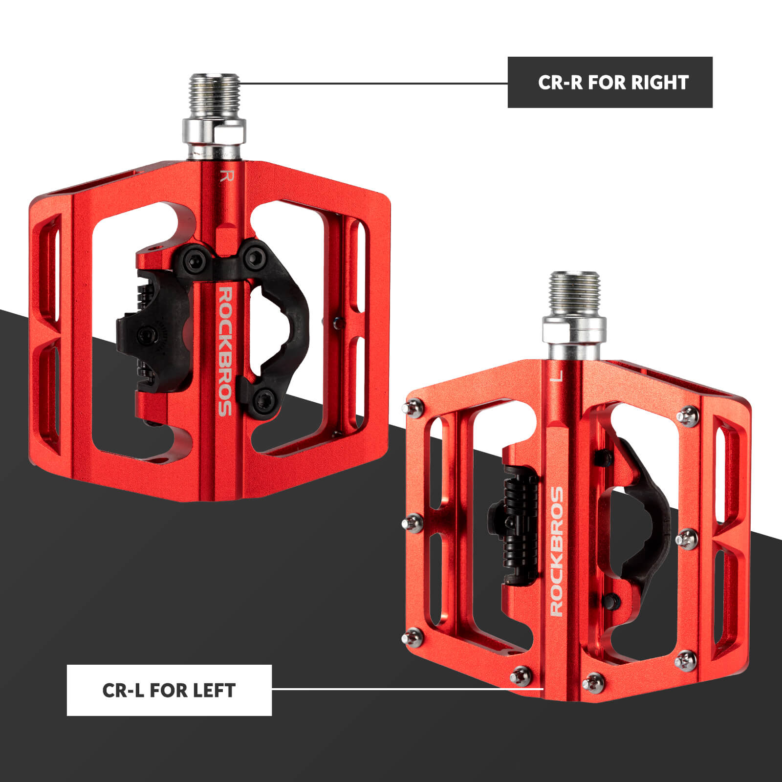 Dual-Use Clipless & Flat Bike Pedals