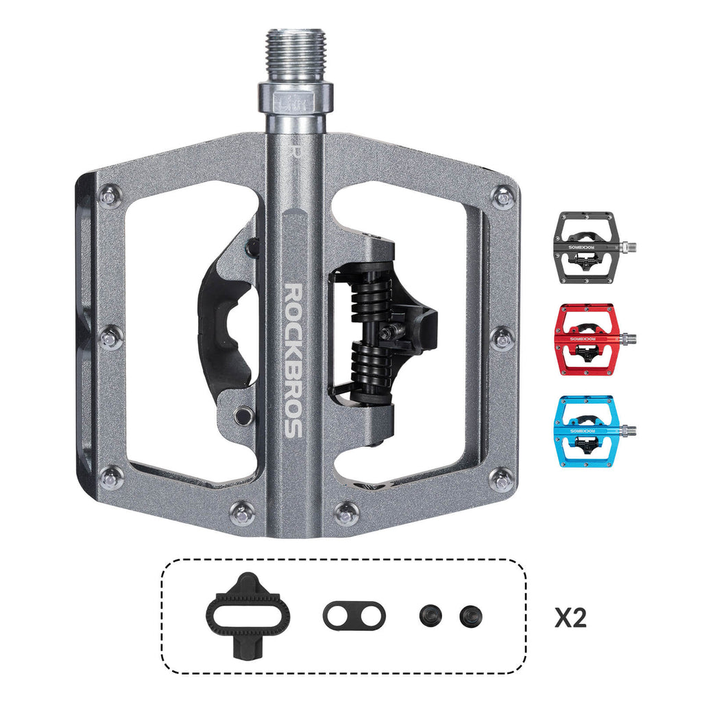 Dual-Use Clipless & Flat Bike Pedals
