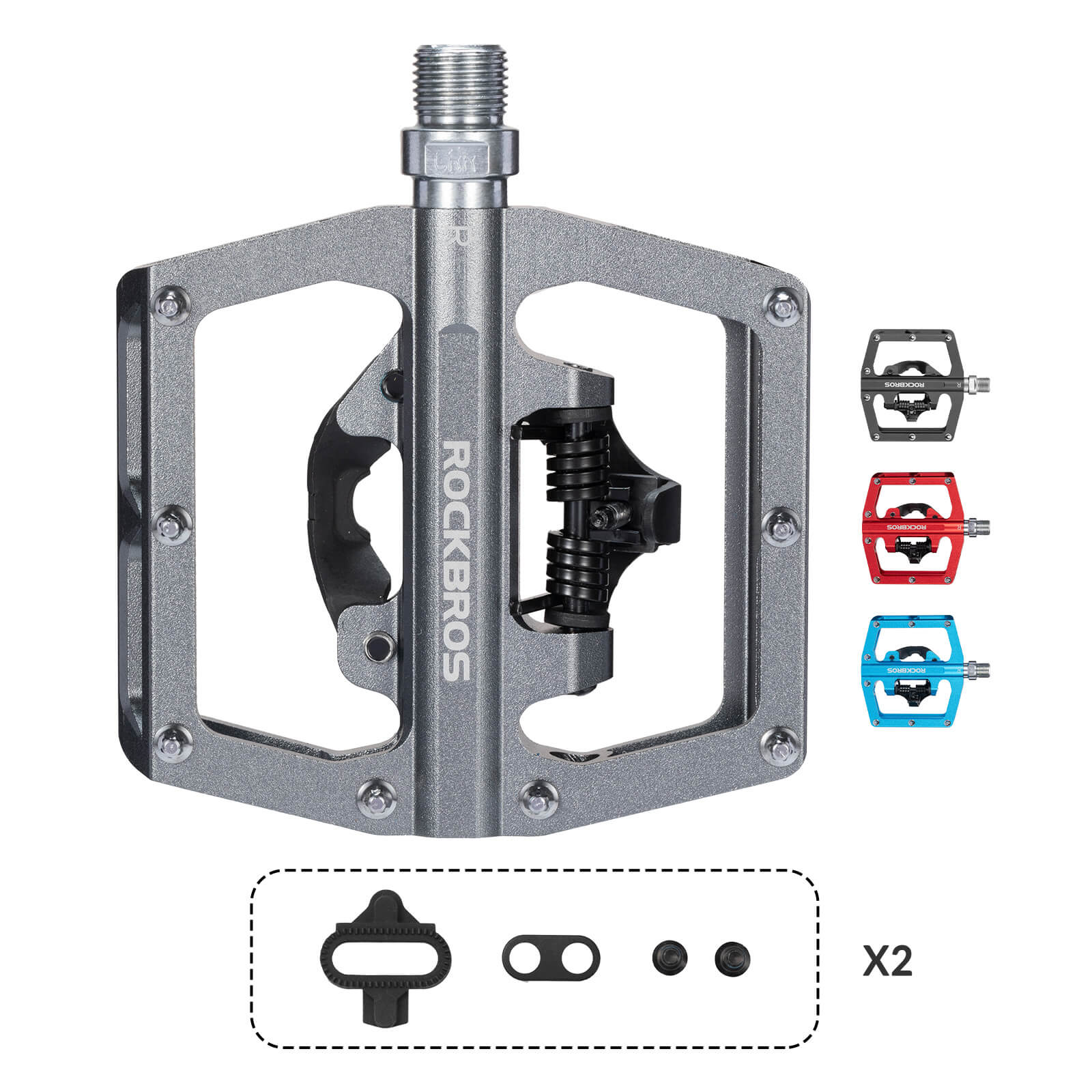 Dual-Use Clipless & Flat Bike Pedals