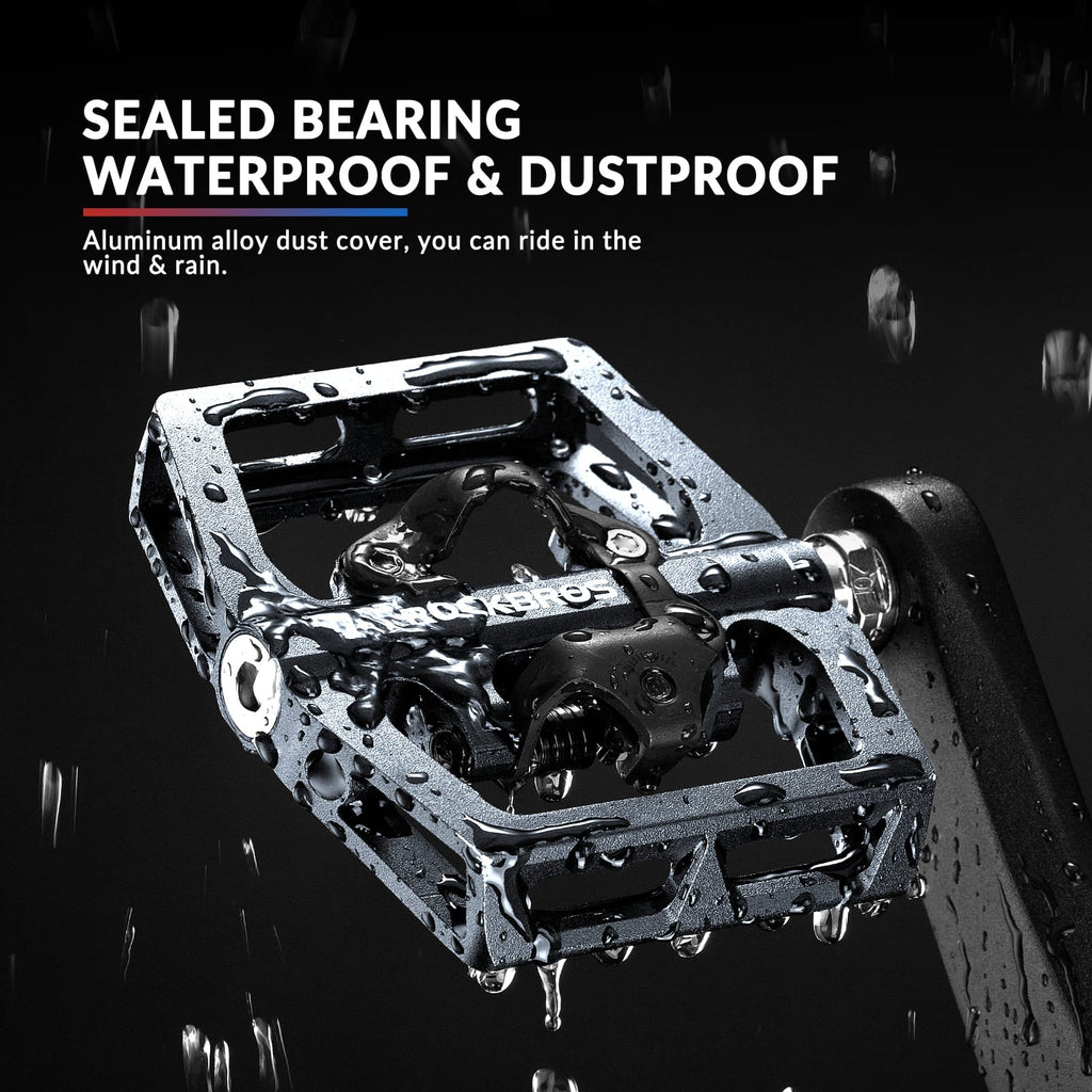 Dual-Use Clipless & Flat Bike Pedals