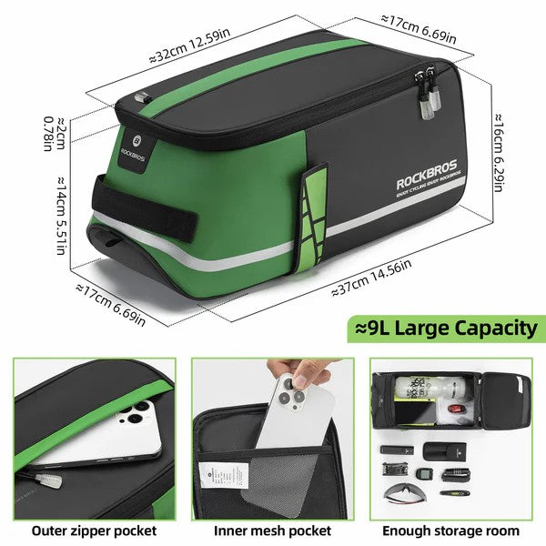 Multifunctional Bike Rear Rack Bag - 4L