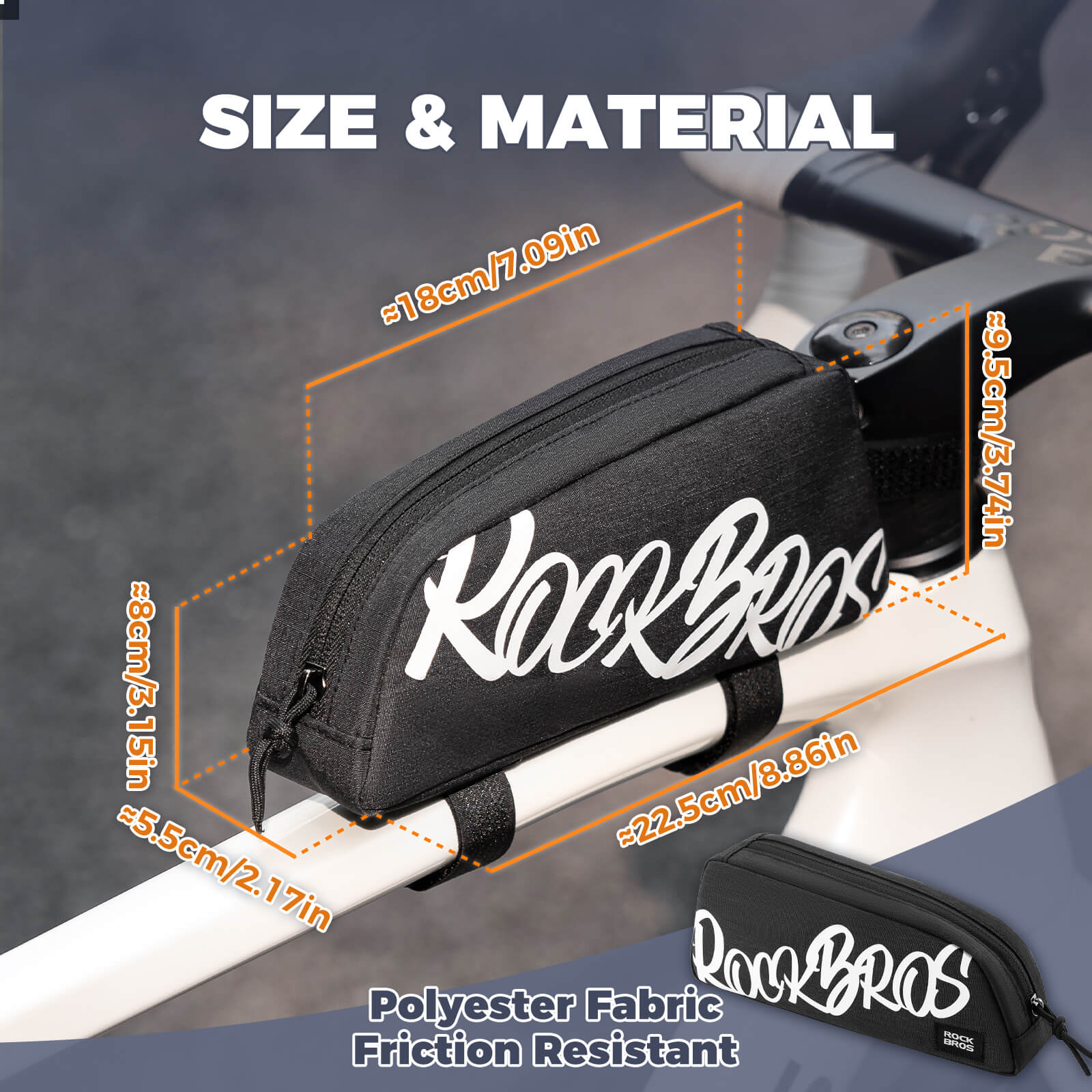 FlashRide Sketch Bike Top Tube Bag - 0.8L