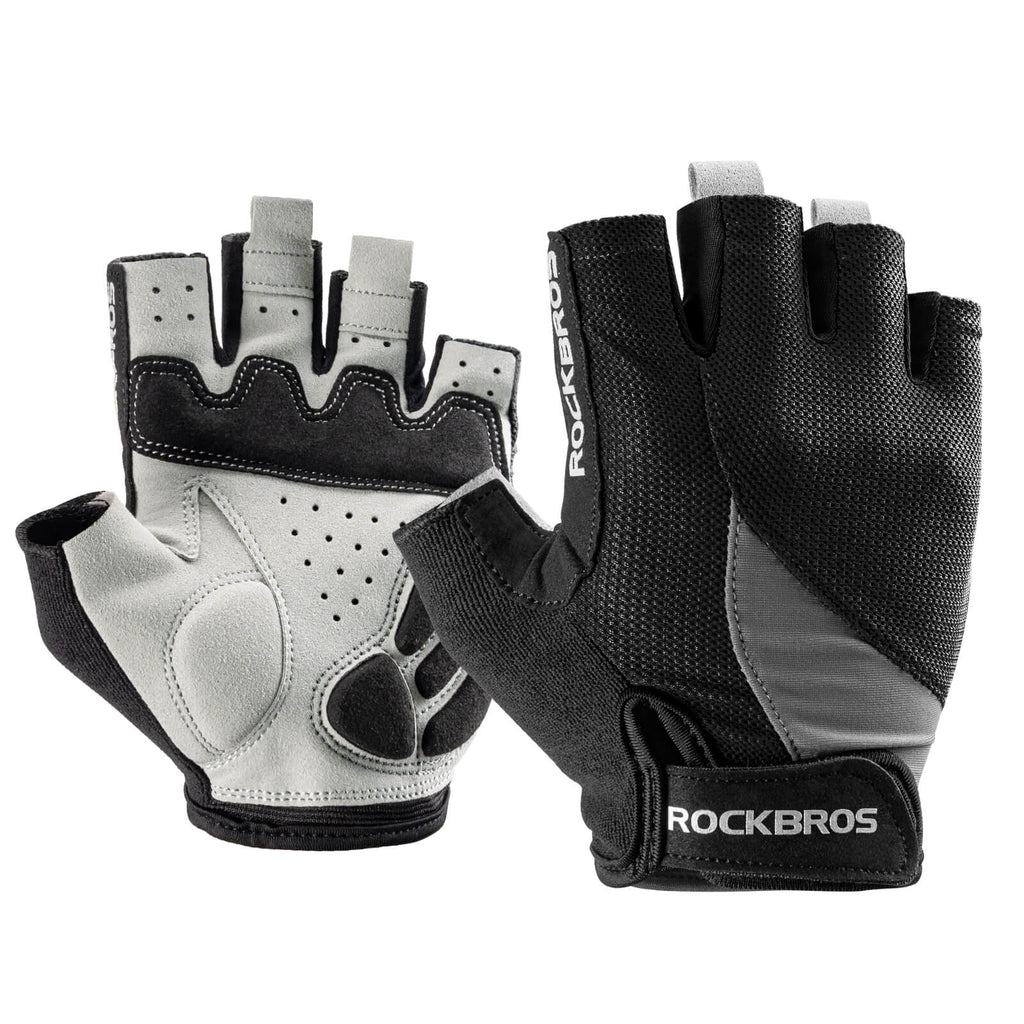 ROCKBROS Breathable Half Finger Cycling Gloves for Summer Rides