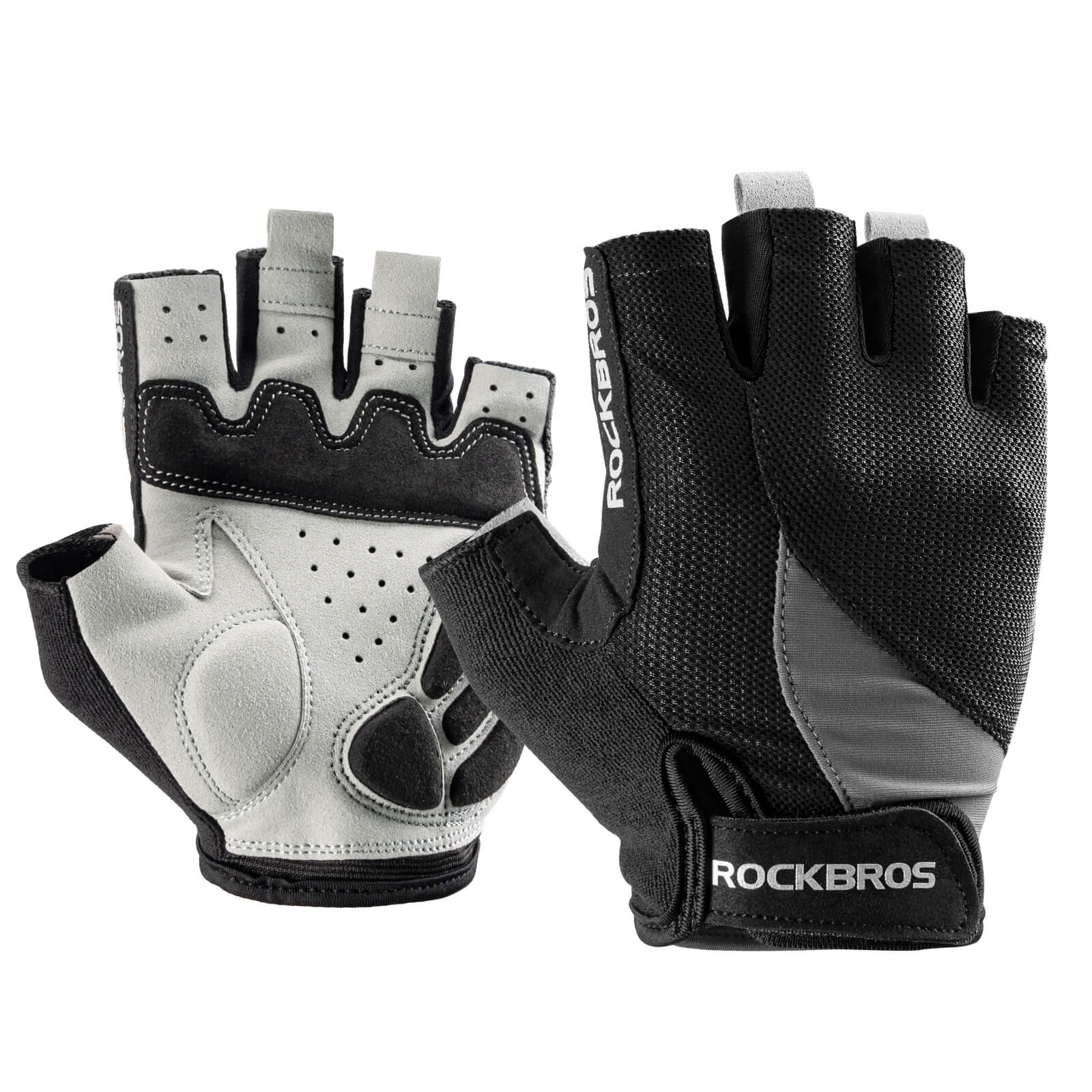 ROCKBROS Breathable Half Finger Cycling Gloves for Summer Rides