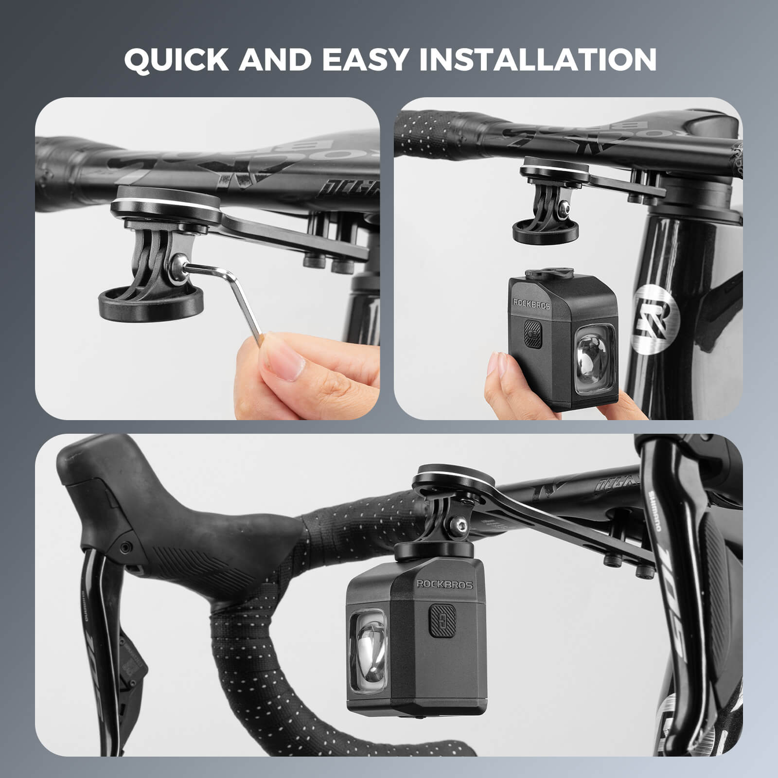 M8 Handlebar Mounted Smart Bike Front Light