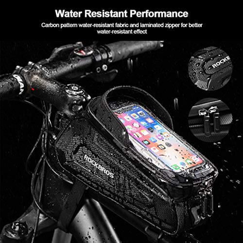 Hard-Shell Bike Top Tube Phone Bag