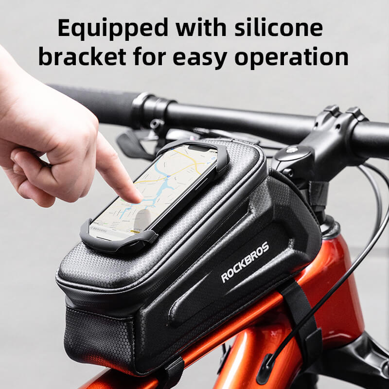 Hard-Shell Top Tube Bike Phone Bag