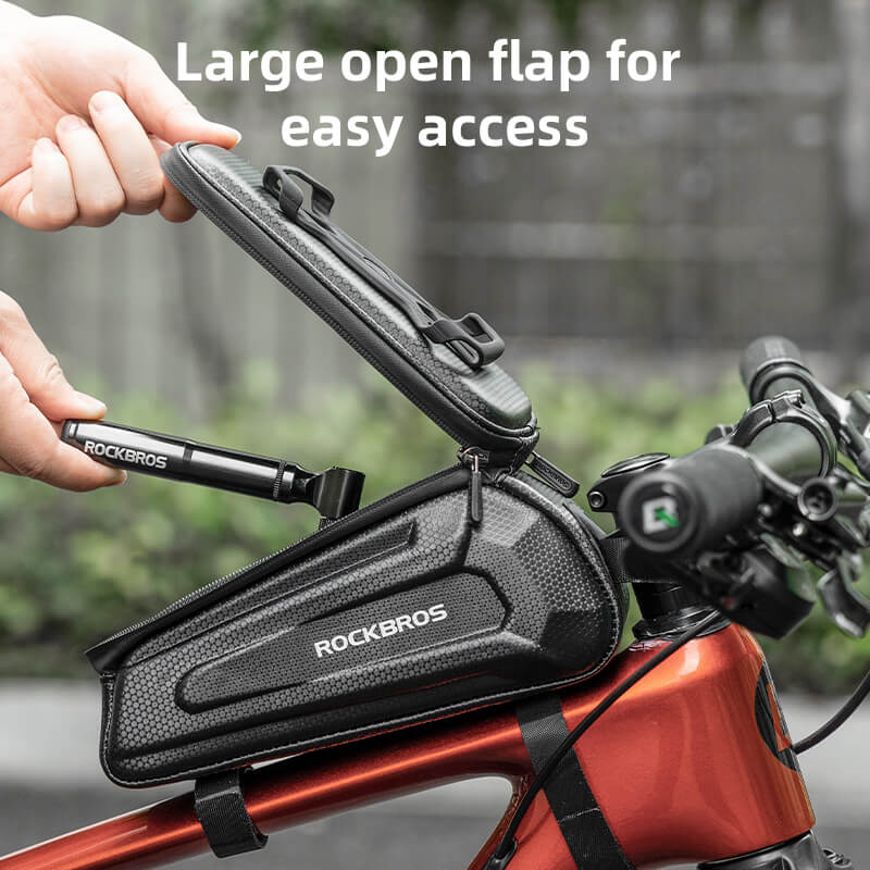 Hard-Shell Top Tube Bike Phone Bag
