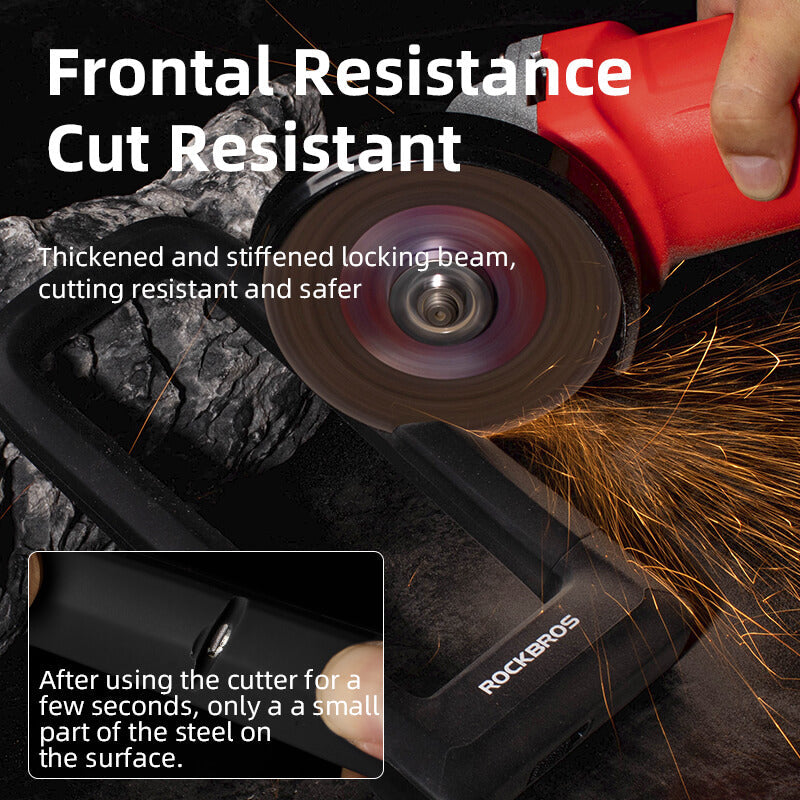 Heavy-Duty Anti-Cut Bike U-Lock